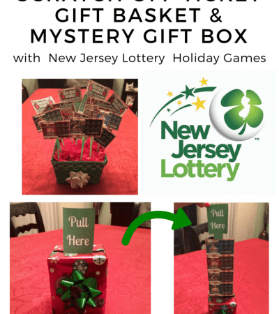 DIY Scratch Off Ticket Gift Basket & Mystery Gift Box with New Jersey Lottery Holiday Games
