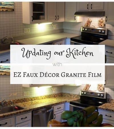 Updating our Kitchen with EZ Faux Décor Granite Film