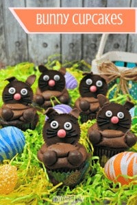 Peanut Butter Cup Bunny Cupcakes