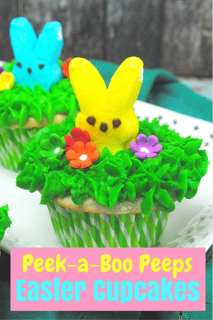 Peek-a-Boo Peeps Easter Cupcake Recipe – Crayons & Cravings