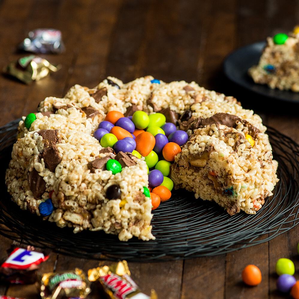 Candy Rice Krispies Cake
