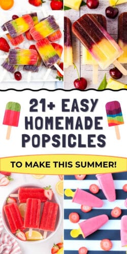 21+ Easy Homemade Popsicles to Make this Summer.