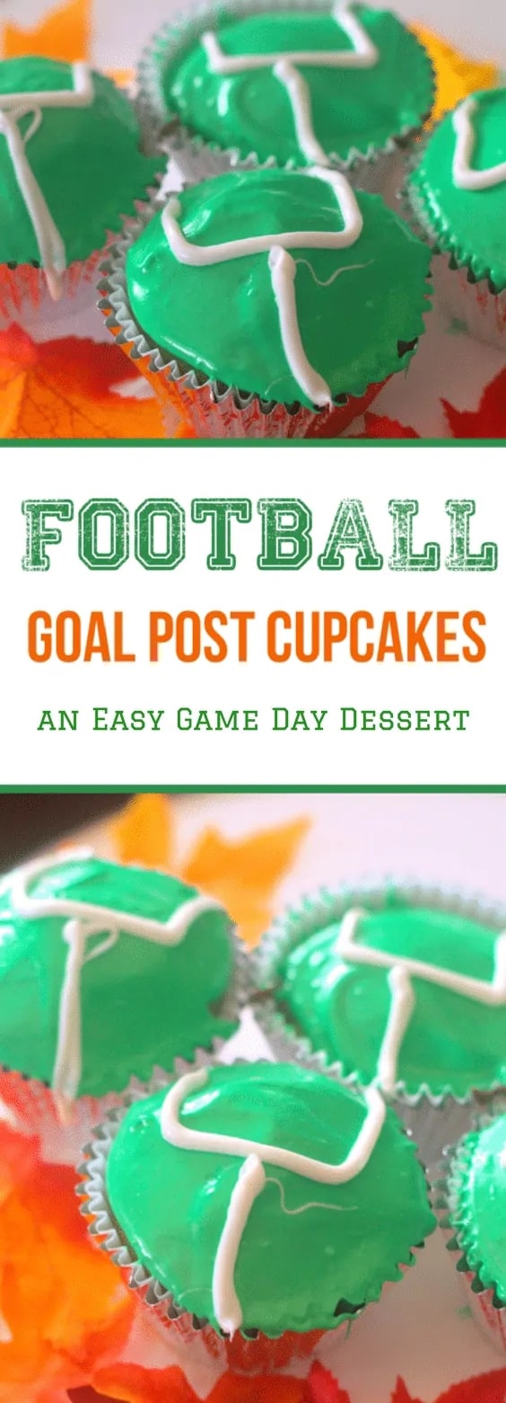 Football Goal Post Cupcakes: An Easy Game Day Dessert.