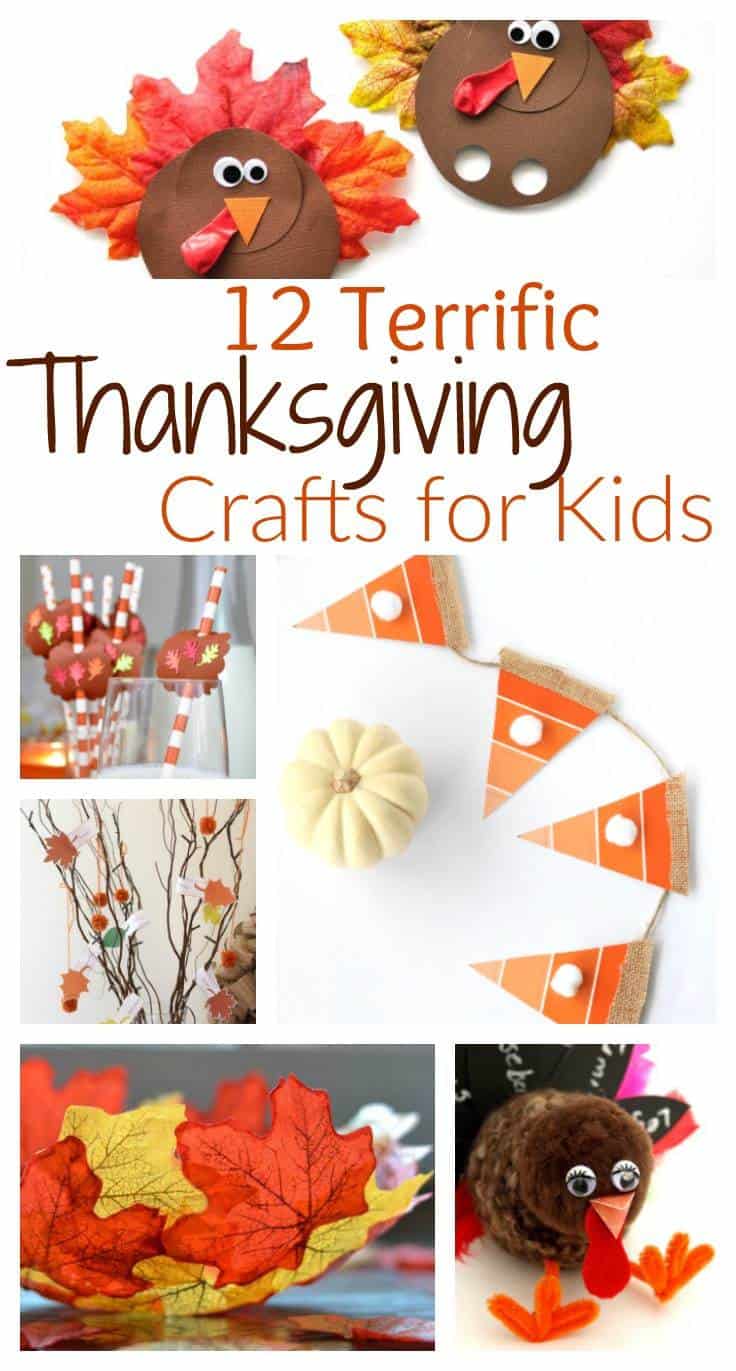 Thanksgiving crafts for kids to help get them in the Thanksgiving spirit. From paper crafts to DIY Thanksgiving decor, there is something for all kids.