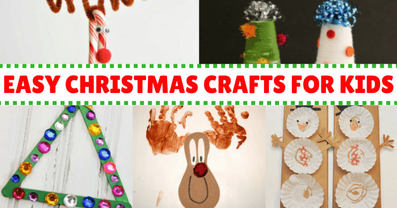 55 Easy & Fun Christmas Crafts For Toddlers Age 2, 3 & 4