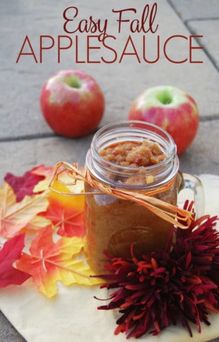 Easy applesauce recipe made in a blender