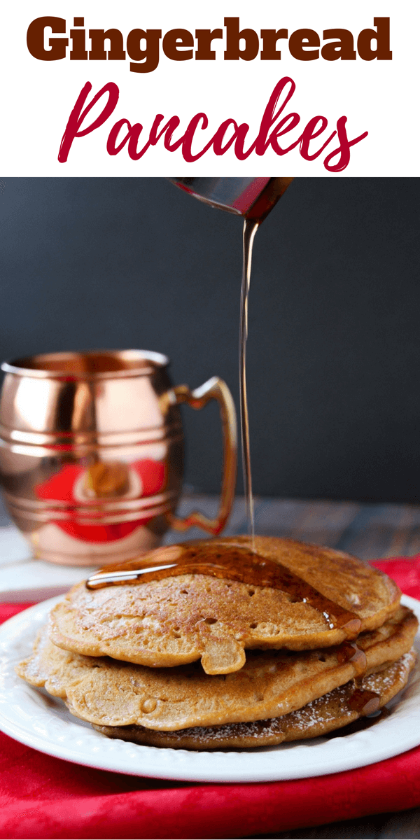 Flavored with wonderful spices, these gingerbread pancakes are a nice change from the traditional version and make the perfect Christmas morning breakfast.