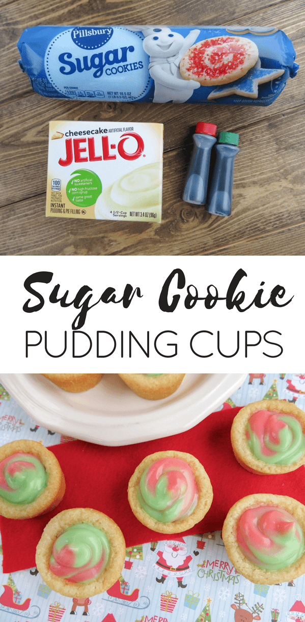 Sugar cookie pudding cups.