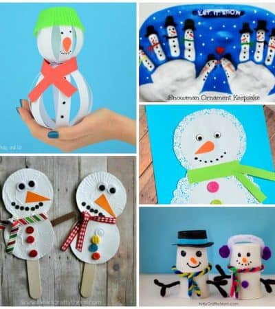 Looking for easy snowman crafts for kids to make this winter? These fun snowman craft ideas will the kids busy and give them a fun creative outlet.