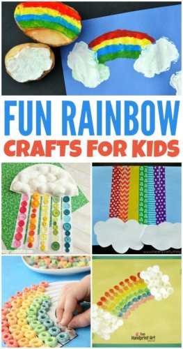 These fun rainbow crafts for kids are perfect to make for St. Patrick's Day, to celebrate the start of Spring, or for a colorful activity any time of year!