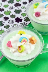 St. Patrick’s Day Frozen Hot Chocolate