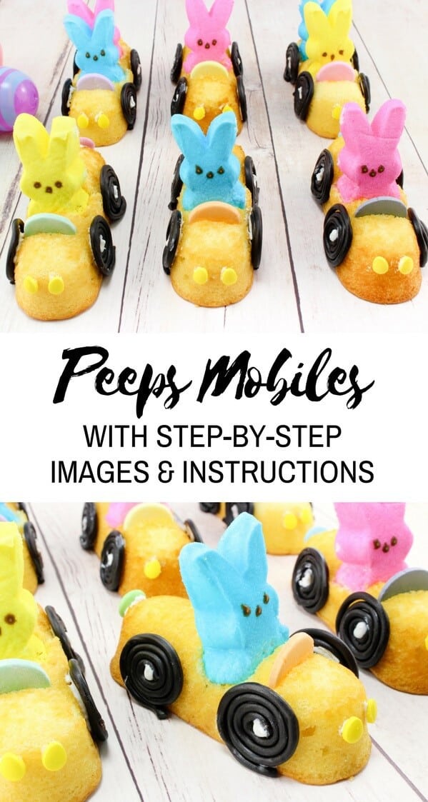 Peeps mobiles are sure to be the hit of your Easter party. Not only are they absolutely adorable, but they are delicious as well!
