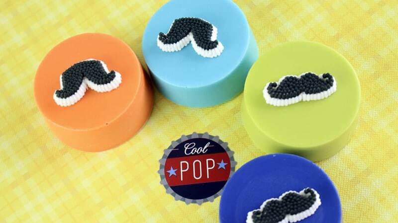 Decorated with mustaches and ties, these Father's Day Chocolate Covered Oreos will make the perfect no-bake treat for dad this Father's Day.