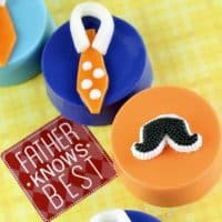 Father's Day Mustache and Tie Chocolate Covered Oreos Treat