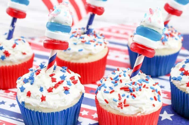 Firecracker Cupcakes