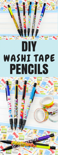 DIY Washi Tape Pencils.