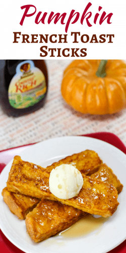 Seriously easy to make, and oh-so-very delicious, these pumpkin french toast sticks will be your favorite fall breakfast.