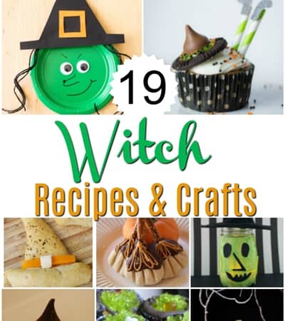 19 Witch Recipes and Crafts collage image.
