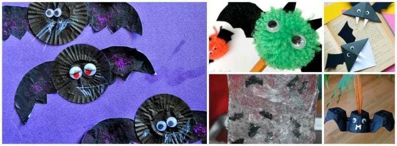 DIY Bat Corner Bookmarks - Halloween Crafts - Easy Peasy and Fun