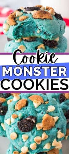 Cookie Monster Cookies.