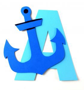Letter A Craft With Printable – A is For Anchor