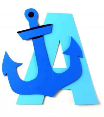 This letter A craft with printable template is part of our letter of the week craft series for toddlers and preschoolers. Letter A is for anchor.
