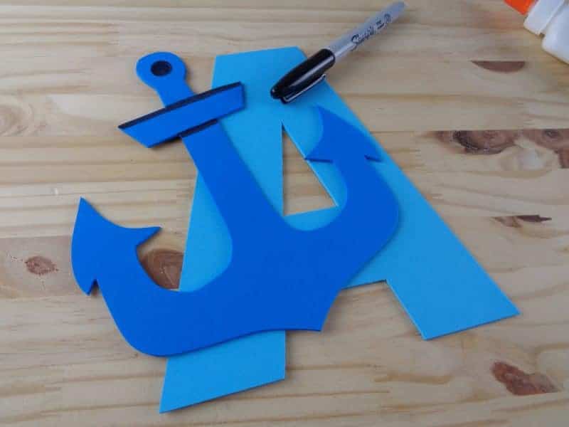 This letter A craft for toddlers and preschoolers with printable template is part of our new letter of the week craft series. Letter A is for anchor.
