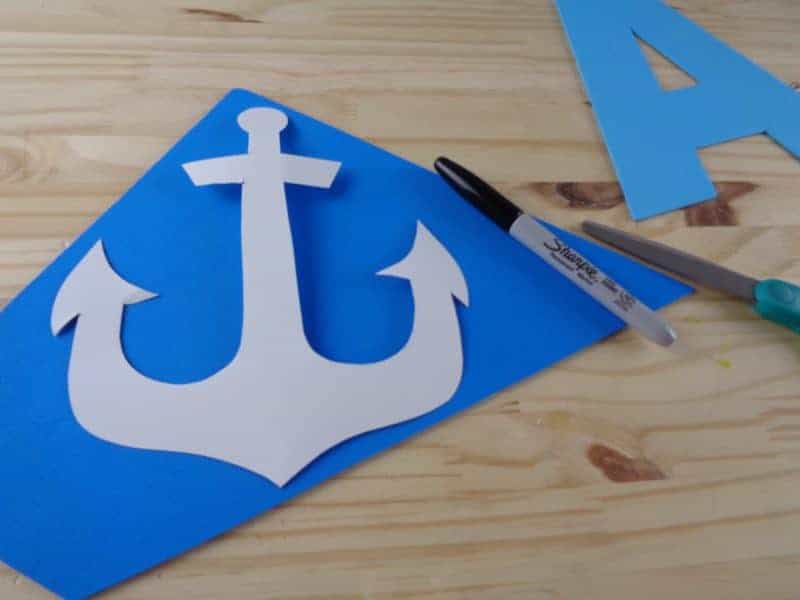 This letter A craft for toddlers and preschoolers with printable template is part of our new letter of the week craft series. Letter A is for anchor.