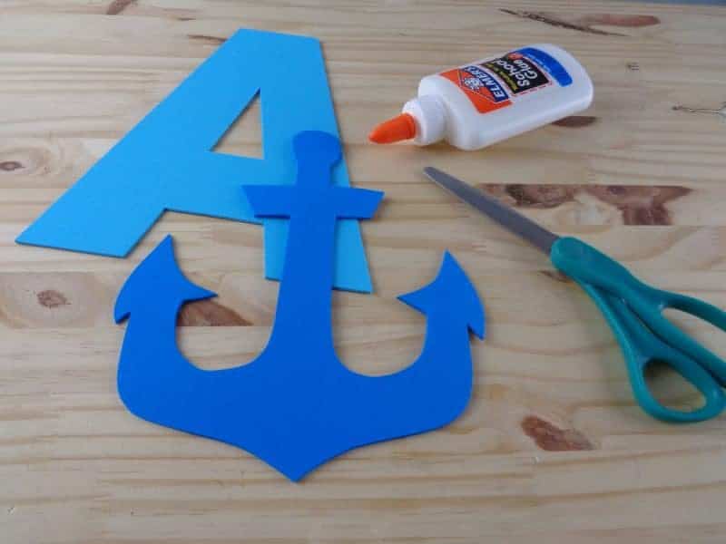 This letter A craft for toddlers and preschoolers with printable template is part of our new letter of the week craft series. Letter A is for anchor.