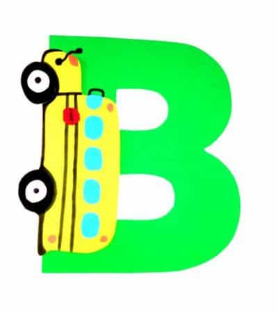 This letter B craft with printable template is part of our letter of the week craft series for toddlers and preschoolers. Letter B is for bus.