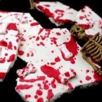 This bloody good Halloween Bones Bark recipe is simple to make and will be a hit at your Halloween party.