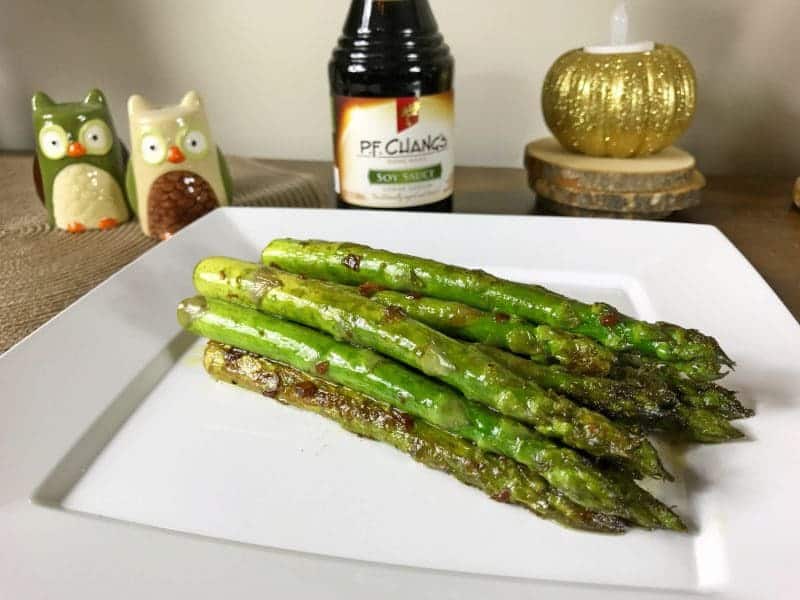 Quick, easy, and delicious Pan Seared Asparagus With Soy Sauce and Garlic takes only about 15 minutes to make, but is PACKED with amazing flavor.
