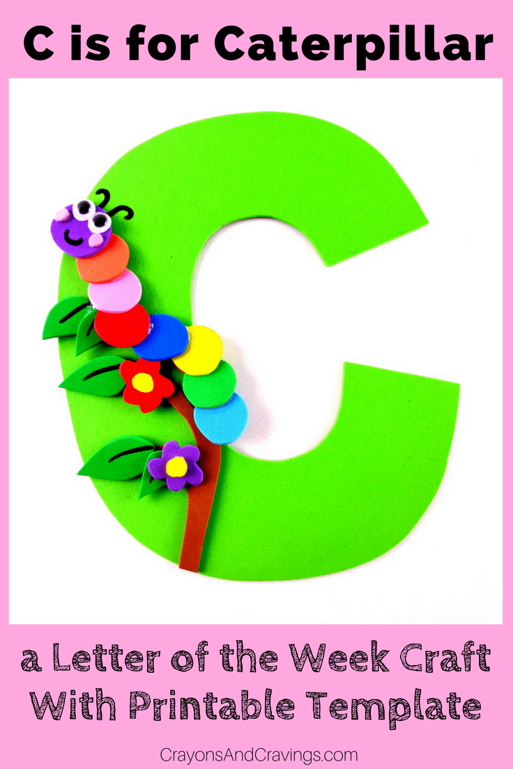 This letter C craft with printable template is part of our letter of the week craft series, designed to foster letter recognition in preschoolers.