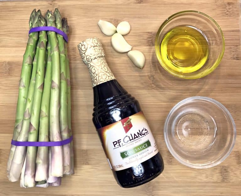 Pan Seared Asparagus With Soy Sauce and Garlic Recipe
