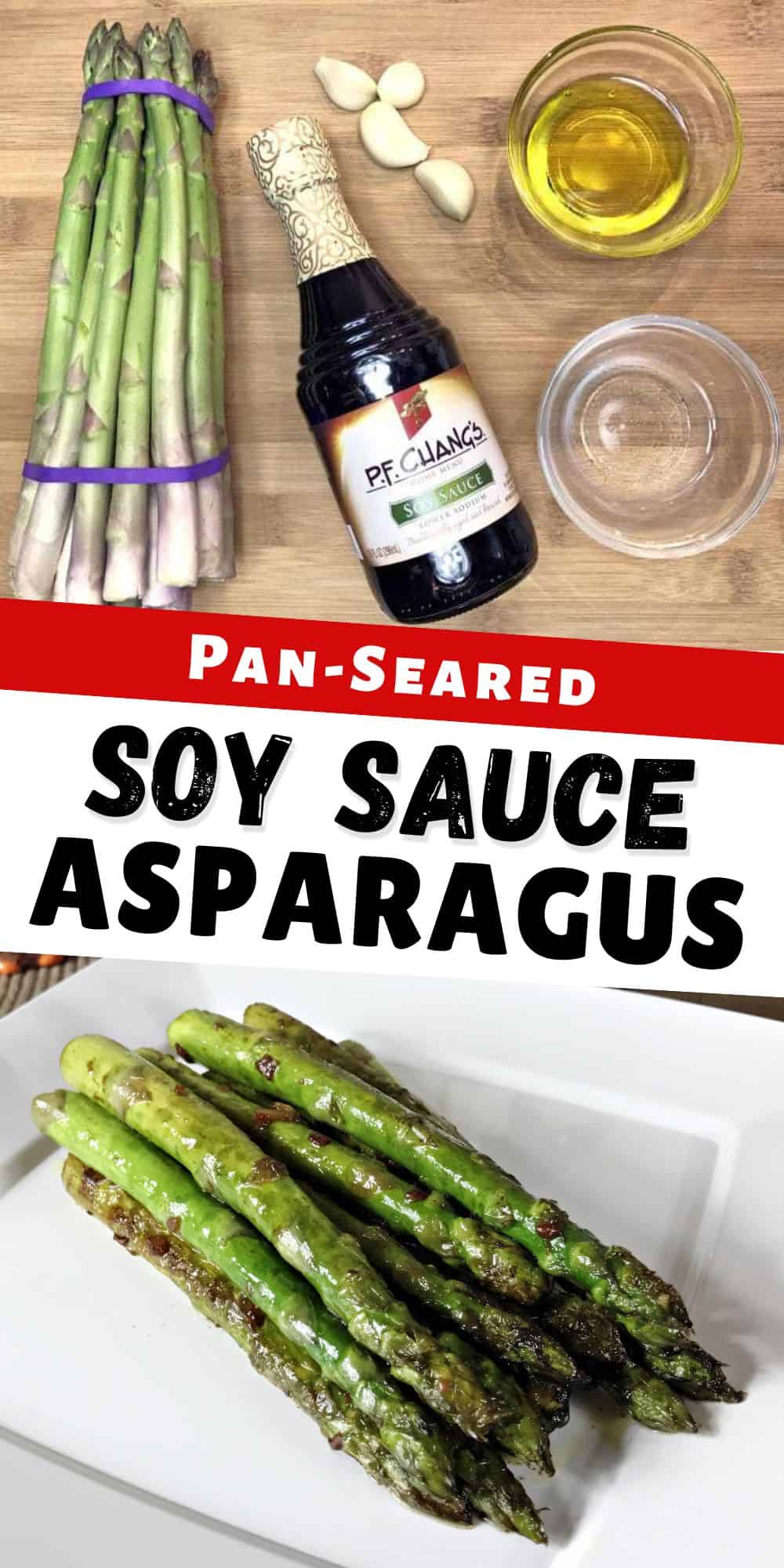 Pan Seared Asparagus With Soy Sauce and Garlic Recipe