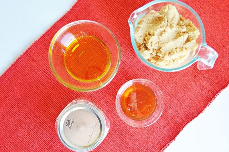 This DIY brown sugar scrub is easy to make with just 3 all natural ingredients: brown sugar, olive oil, and honey. It makes a great DIY gift idea as well.