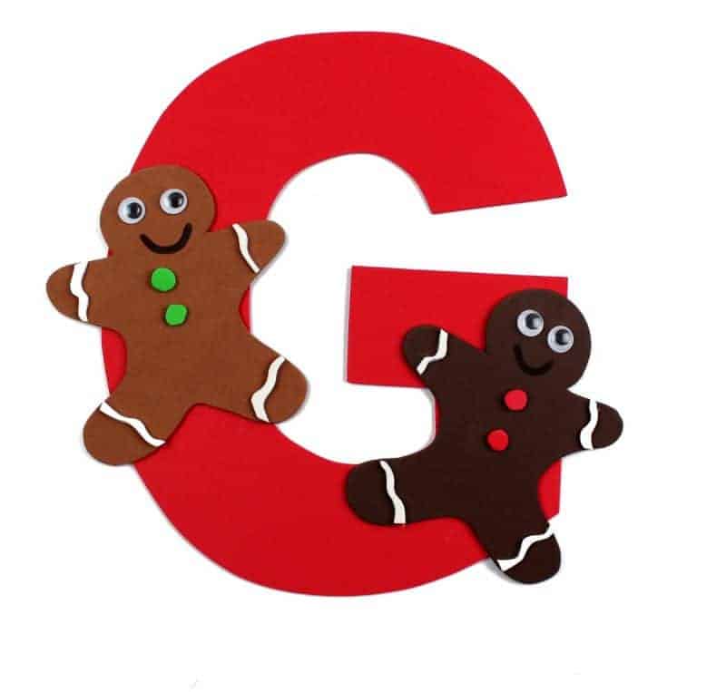 Letter G Craft With Free Printable – G is for Gingerbread