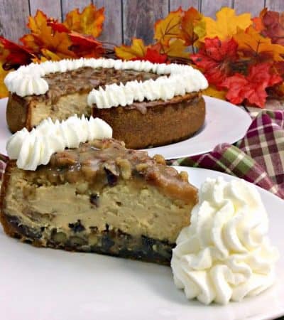 If you love cheesecake and pecan pie, you’re going to flip over this pecan pie cheesecake. The combination of these two desserts is downright decadent.