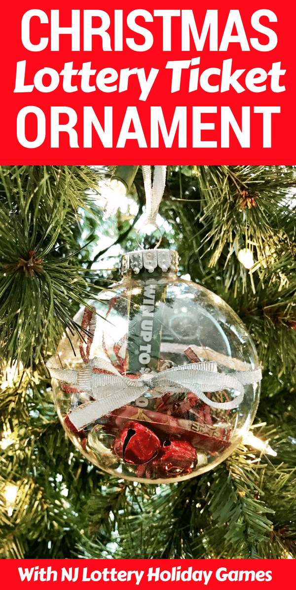 This Christmas Lottery Ticket Ornament is a fun and easy DIY gift idea perfect for teachers, neighbors, and anyone over 18 on your holiday shopping list!