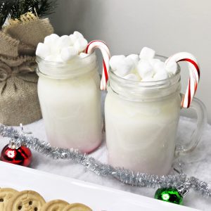 Homemade white hot chocolate is easy to make in a saucepan with your favorite white chocolate and choice of milk or cream.