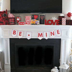 Baby’s First Valentine’s Day + Printable DIY “Be Mine” Valentine Banner