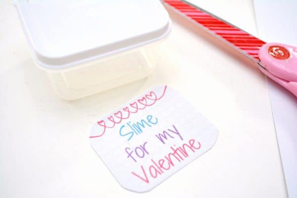 DIY Valentine Slime with Free Printable Gift Tags For Kids