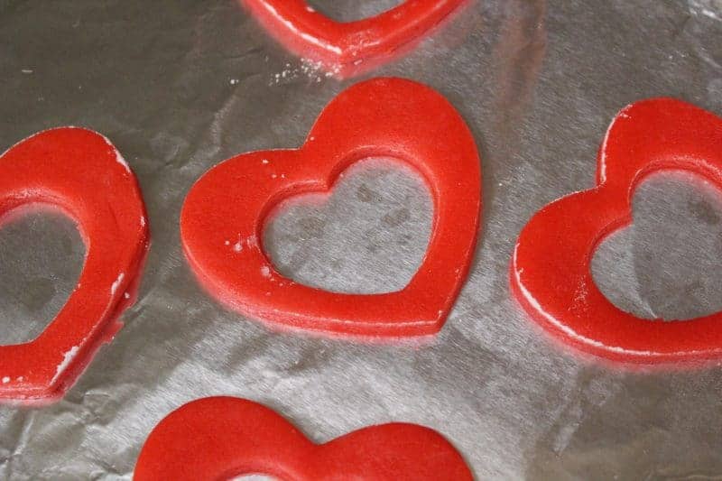 Are you looking for a unique cookie that your kids will absolutely love? These Valentine stained glass heart cookies are a must for Valentine’s Day. Not only do you get the delicious sugar cookie, but you also get yummy candy. It’s two treats in one! What kid would be able to resist?