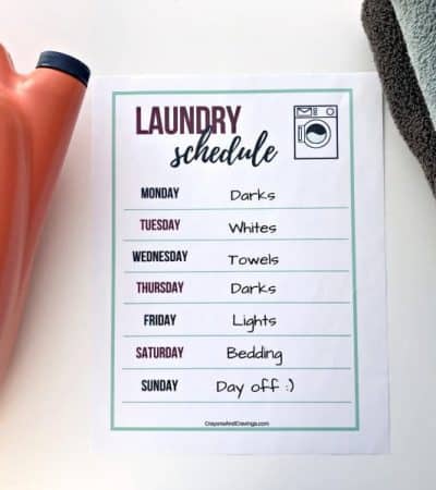 Stay on top of your laundry pile with the help of these smart laundry routine tips and free laundry schedule printable.