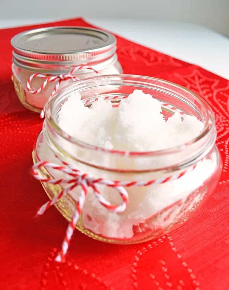 Are you looking for an incredibly easy peppermint sugar scrub recipe? This DIY peppermint sugar body scrub can be made in less than 10 minutes, and with only three ingredients.