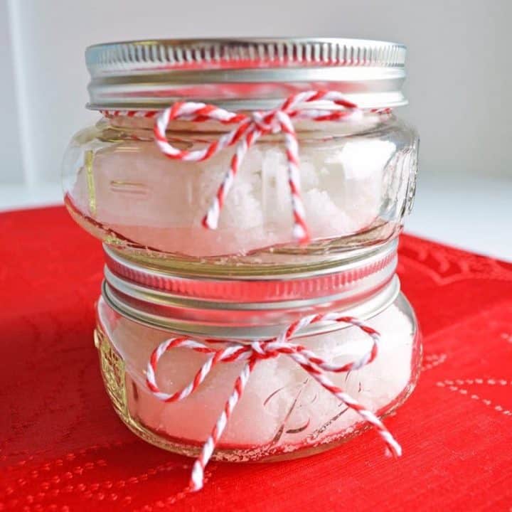 Easy DIY Peppermint Sugar Scrub {Just 3 Ingredients!!!}