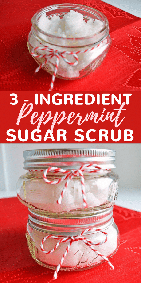 Are you looking for an incredibly easy peppermint sugar scrub recipe? This DIY peppermint sugar body scrub can be made in less than 10 minutes, and with only three ingredients.