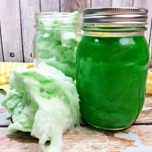 Homemade Green Cotton Candy Moonshine