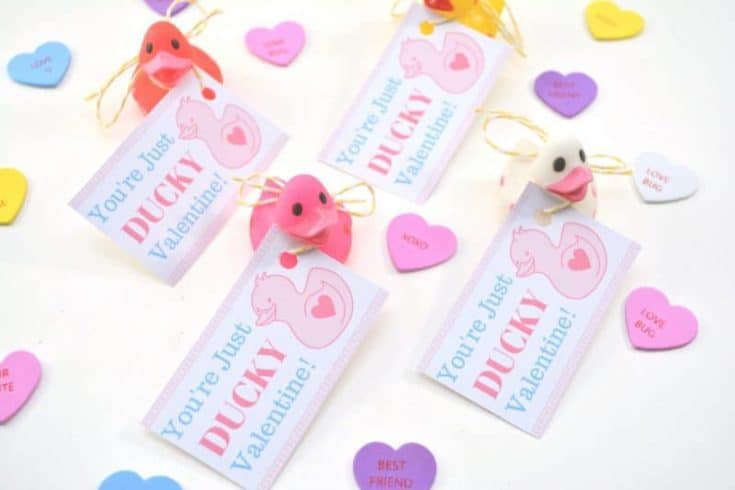 “You’re Just Ducky” Free Valentine Printable for Kids