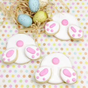 Easter Bunny Butt Cookies